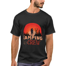 Camping Crew Retro Solnedgång Vandring Äventyrsdes