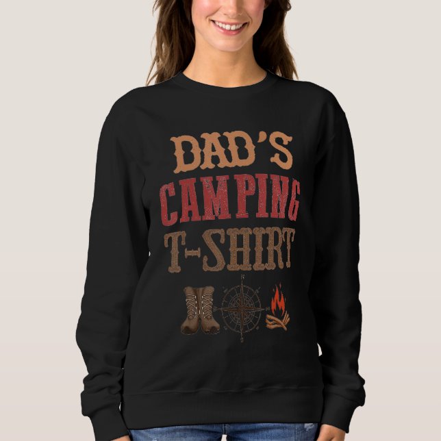 Camping Dad Father's Day Funny Hiking Adventure Fi T Shirt (Framsida)