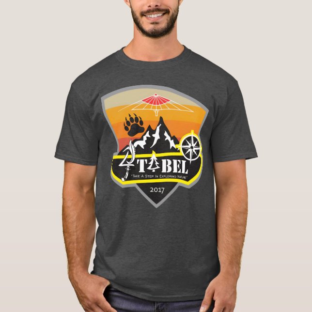 Camping day retro t shirt (Framsida)