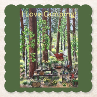 Camping Dekorativ kudde Underlägg Papper