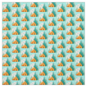 Camping Design Fabric Tyg