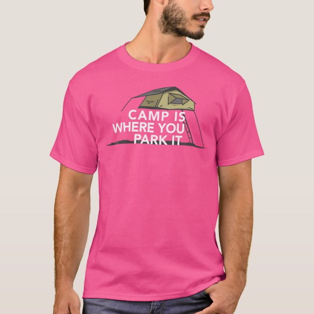 Camping Disperperssed 4 Wheel-Drive T Shirt (Framsida)