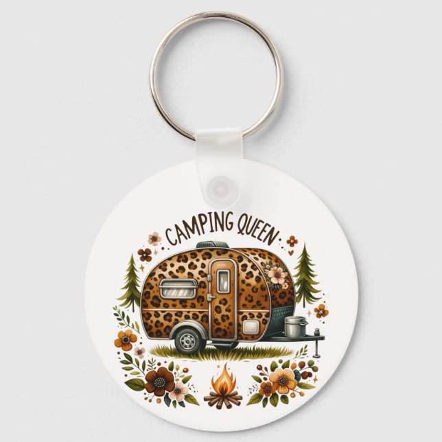 Camping Drottning Nyckelring (Framsida)