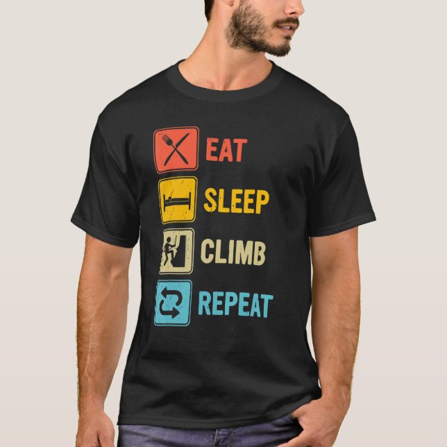 Camping Eat SOPP Upprepa klassisk sommar T Shirt (Framsida)
