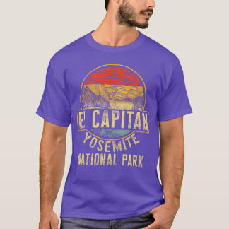 Camping El Capitan Yosemite National Park retro T Shirt