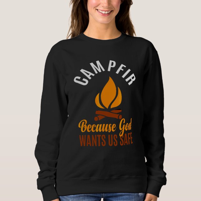 Camping Elddelar Viktig Sommarledighet T Shirt (Framsida)
