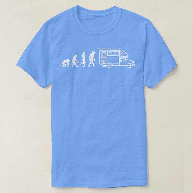 Camping Evolution avan Gift T Shirt (Design framsida)