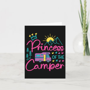 Camping Family Girl Campervan Motorhome Princess C Kort