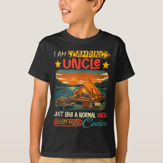 Camping farbror definition mycket coolare fars dag t shirt (Framsida)