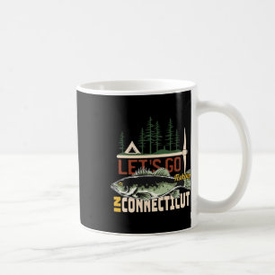 Camping Fishin in Connecticut - Natur Connecticu Kaffemugg