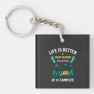 Camping - Flip Flops Med Eldklot