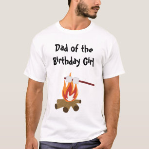 Camping Födelsedagsfest Pappa T-Shirt