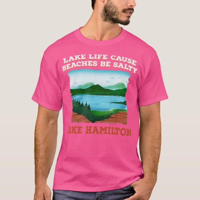Camping för Beach Sjö i sjö Life-orsak T Shirt (Framsida)
