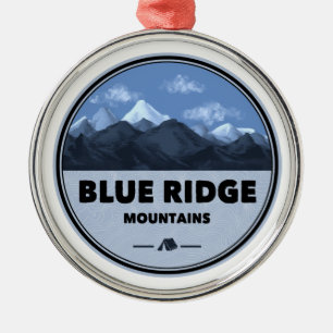 Camping för Blue Ridge Mountains Julgransprydnad Metall
