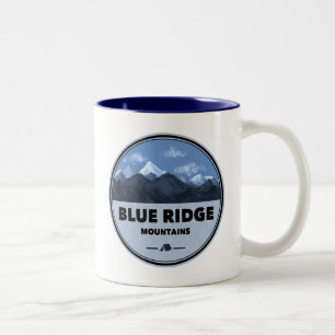 Camping för Blue Ridge Mountains Två-Tonad Mugg