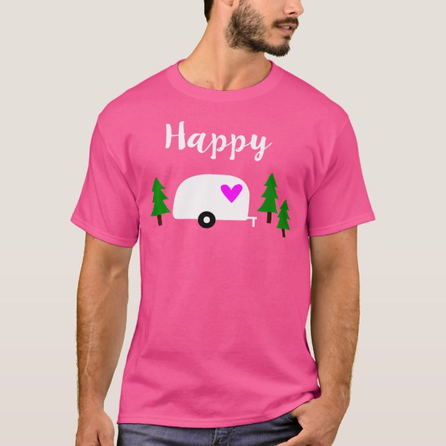 Camping för Camp Shirts T Shirt (Framsida)