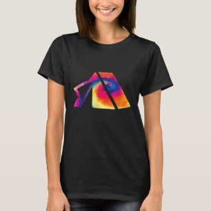 Camping for Camper Multifärgad Tie Dye Camping T Shirt