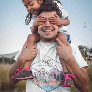 Camping för Cute-familjen T Shirt
