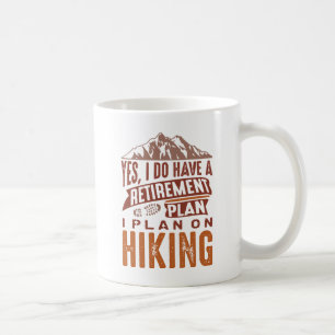 Camping för pension-plan kaffemugg