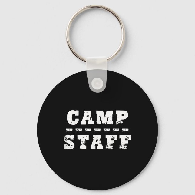 Camping för sommarlägerpersonal nyckelring (Framsida)