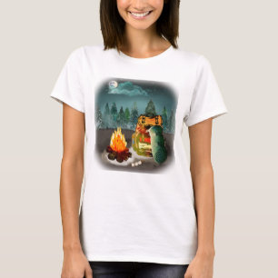 Camping Forest Night Äventyr T Shirt