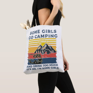 Camping Girl Funny Gifts Tygkasse
