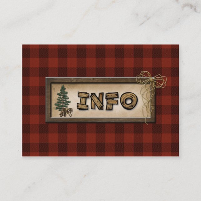 Camping, Glamping, Nature Bröllop-kort Tilläggskort (Framsida)