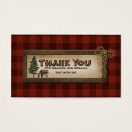 Camping, Glamping, Nature Wedding-favoritkort Visitkort