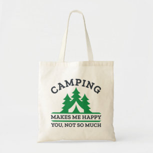 Camping gör mig Lycklig Tygkasse
