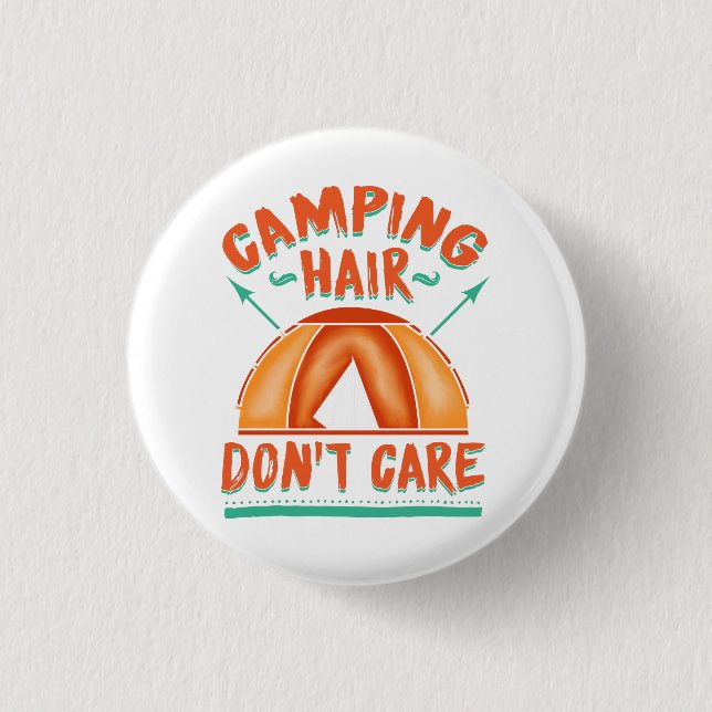 Camping Hair bryr sig inte om lustig ventilation Knapp (Framsida)