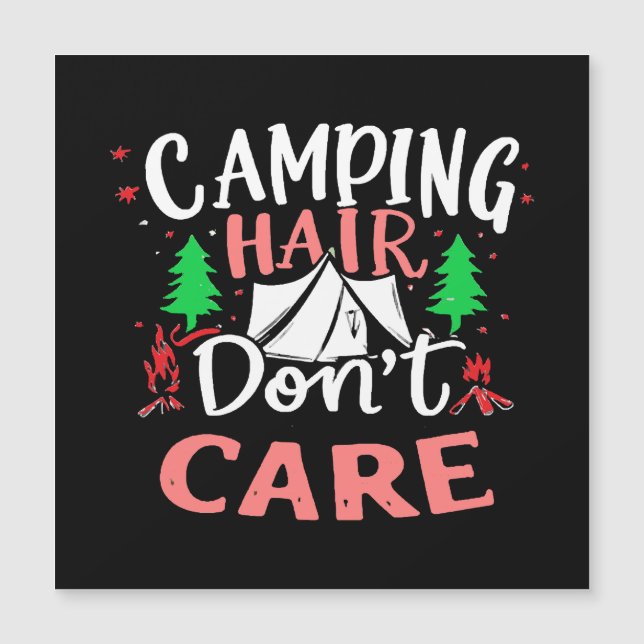 Camping Hår Spelar Ingen Roll Roligt (Framsida)
