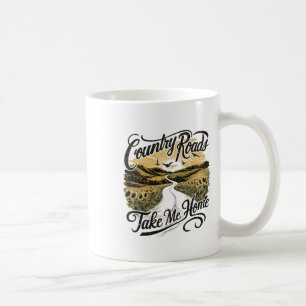 Camping Hiking Mountain Landsvägar Tar Mig Hem Kaffemugg
