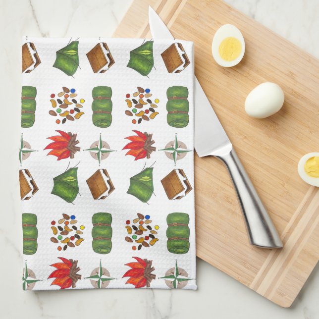 Camping Hiking Outdoor Summer Camp Towel Kökshandduk (Vikt i Fjärdedel)