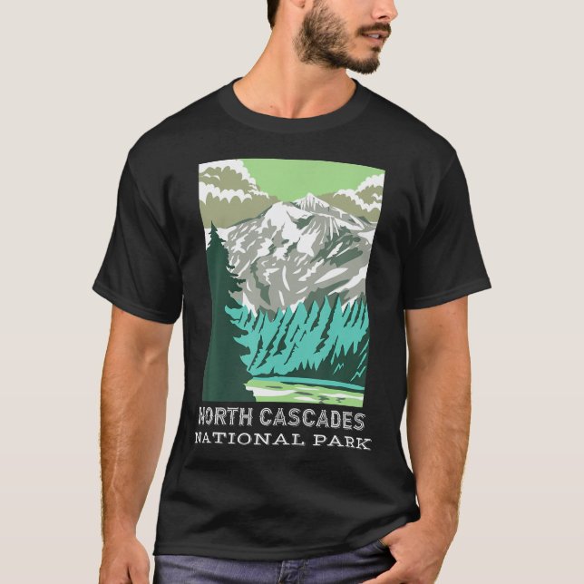 Camping Hiking T Shirt (Framsida)