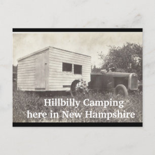 Camping Hillbilly stil Vykort