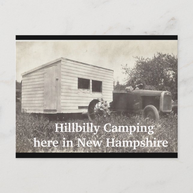 Camping Hillbilly stil Vykort (Framsida)