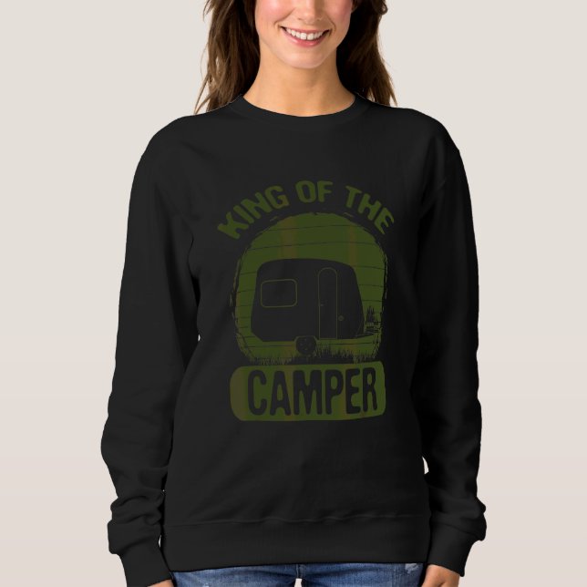 Camping Humor Kung i lägret T Shirt (Framsida)