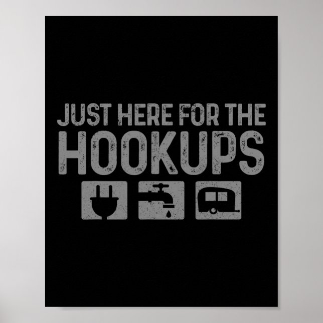 Camping Husbil Husvagn Husbil Bara Här För Rabalde Poster (Framsidan)