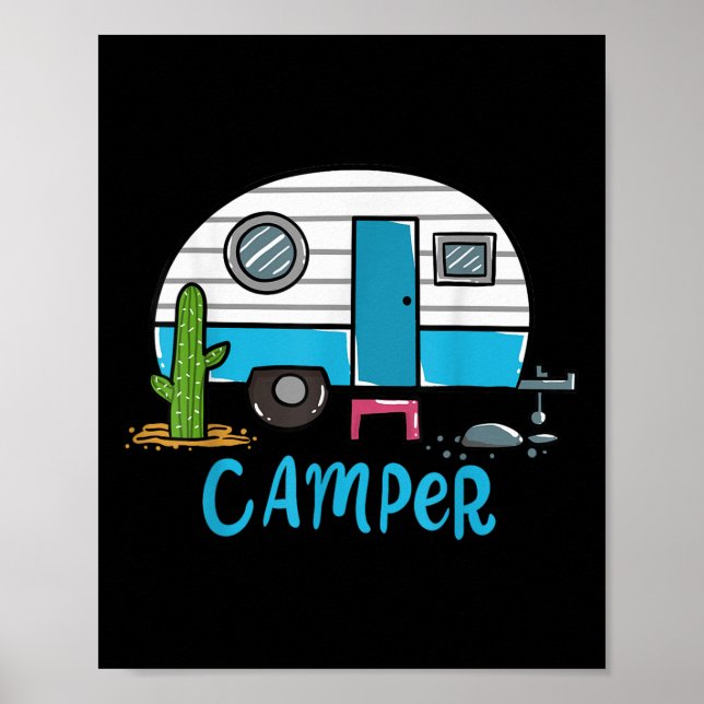 Camping Husbil husvagn  Poster (Framsidan)