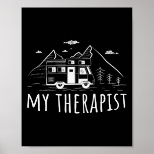 Camping Husvagn Min Terapeut Poster