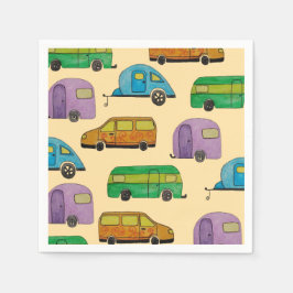 Camping husvagnar pappersservett