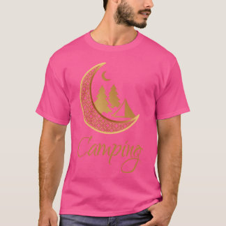 Camping i Gold Moon vänner T Shirt