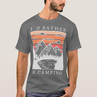 Camping I stället skulle jag vara Camping 2 T Shirt