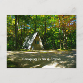 Camping in an A-Ram Cabin Vykort