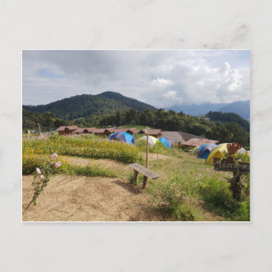 Camping in Chiang Mai Thailand Vykort