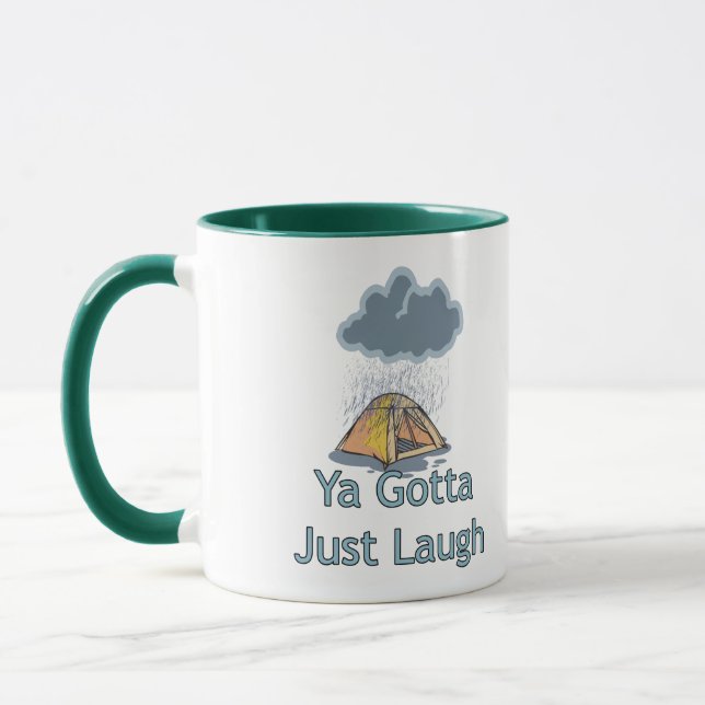 Camping in the Rain Mugg (Vänster)