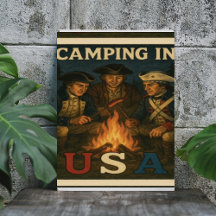 Camping in USA 4:e juli