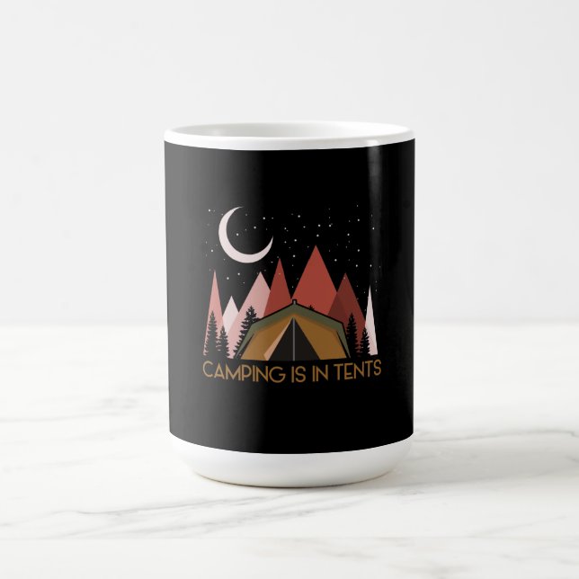 Camping is in Tält Funny Camping Kaffemugg (Center)