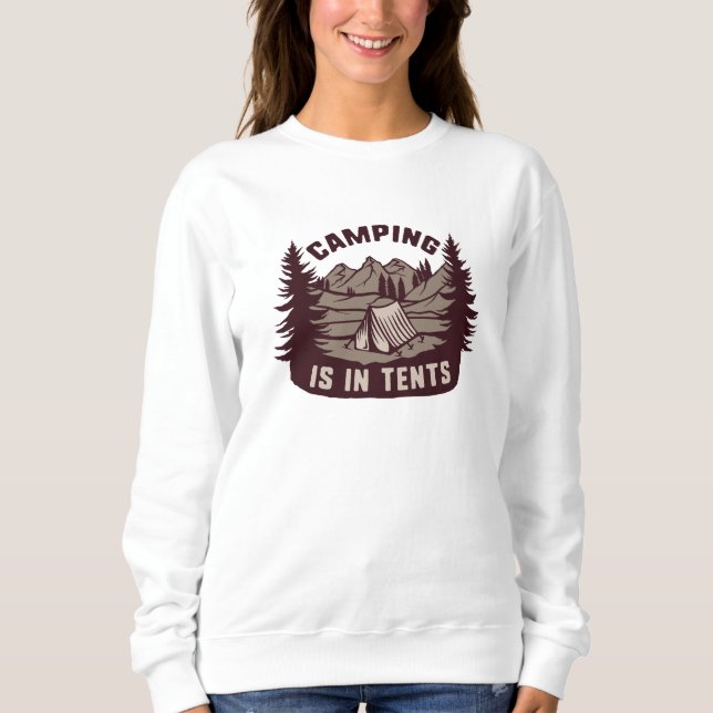 Camping is in Tält T Shirt (Framsida)
