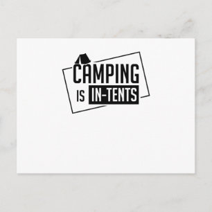 Camping is in Tält Vykort